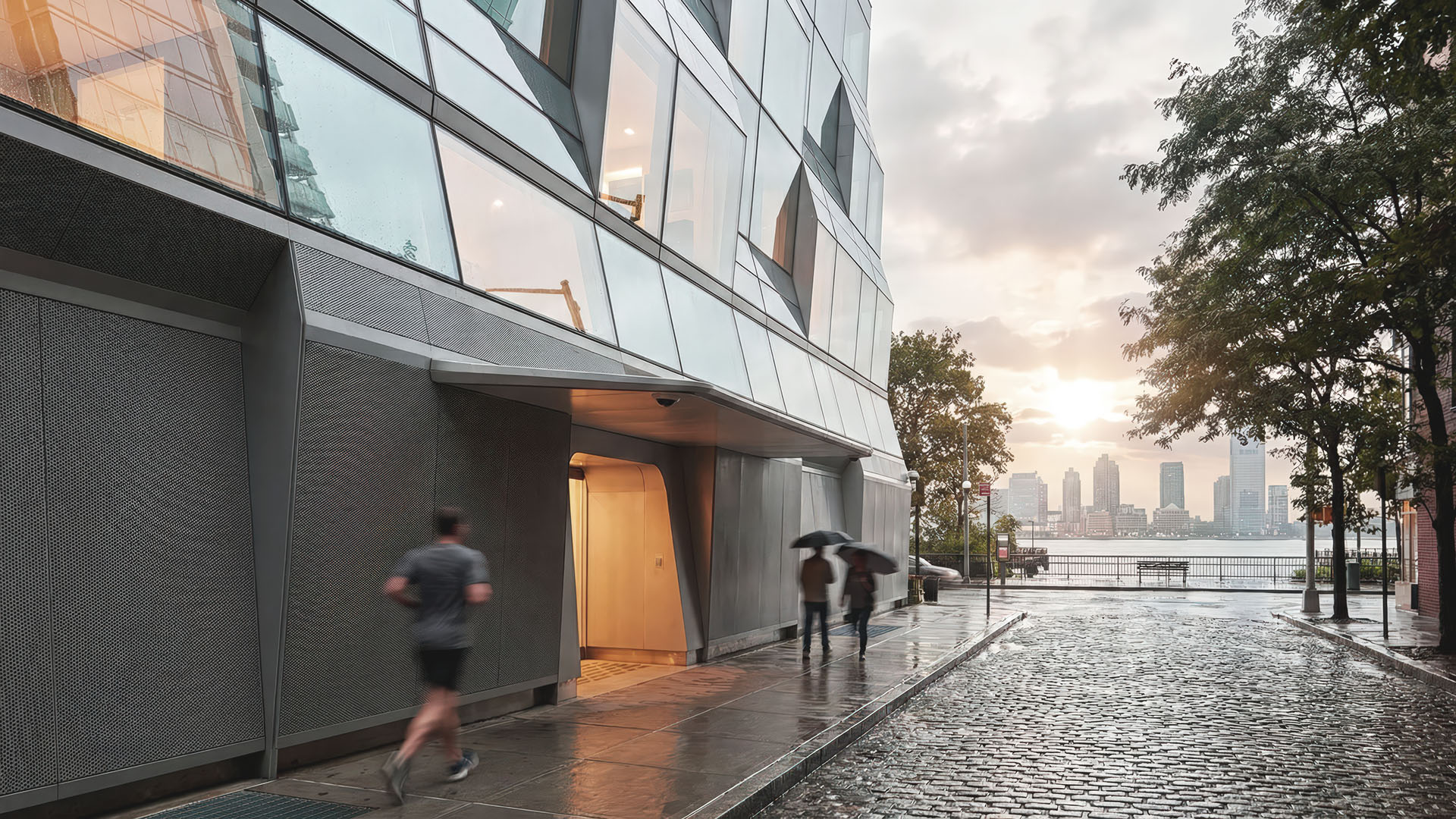 166 Perry Street Condominium building view in the West Village