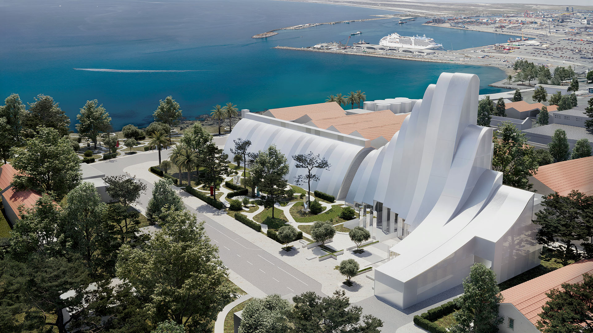 Carob Warehouse Contemporary Art Center banner view