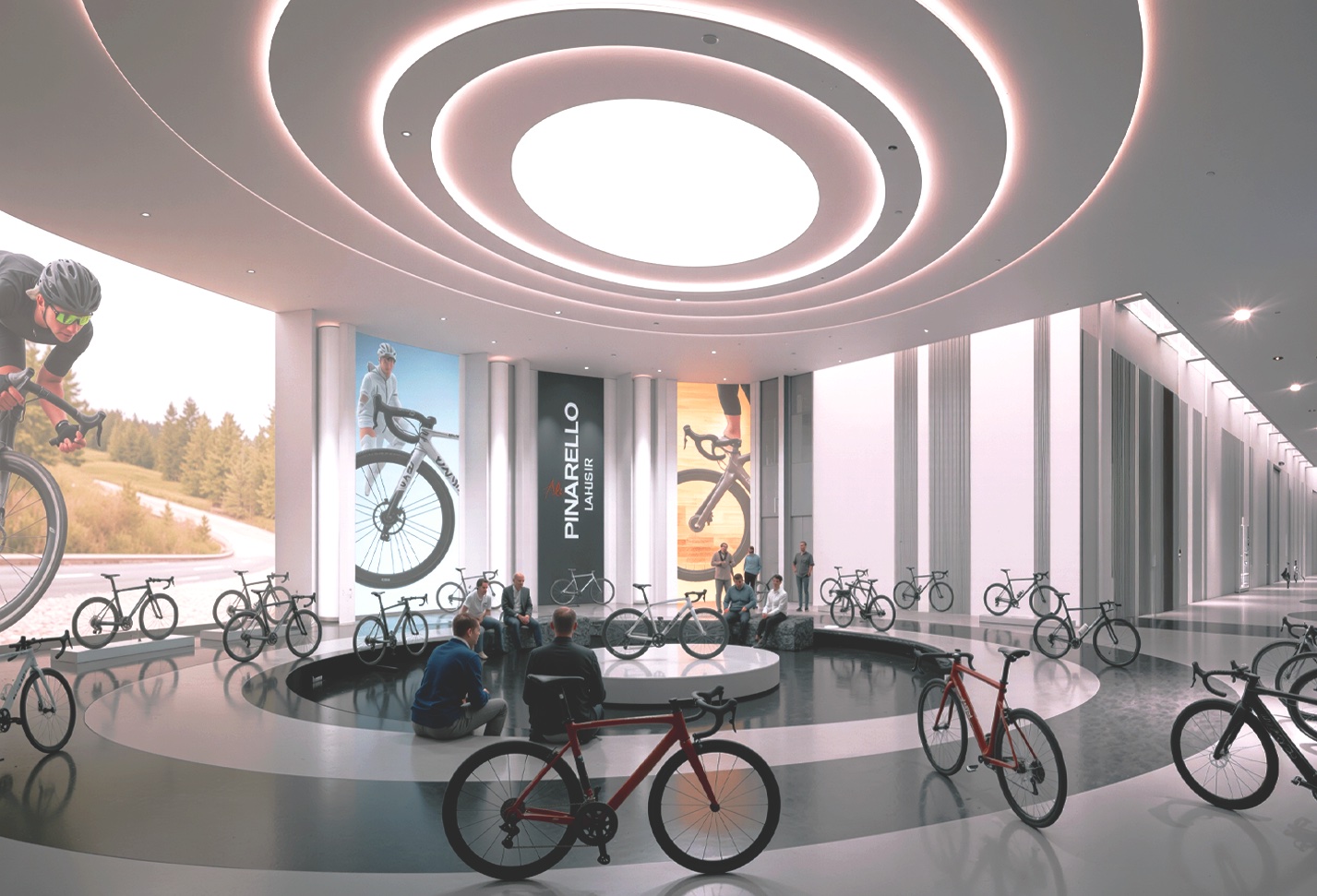 Retail and showroom space at Pinarello Headquarters