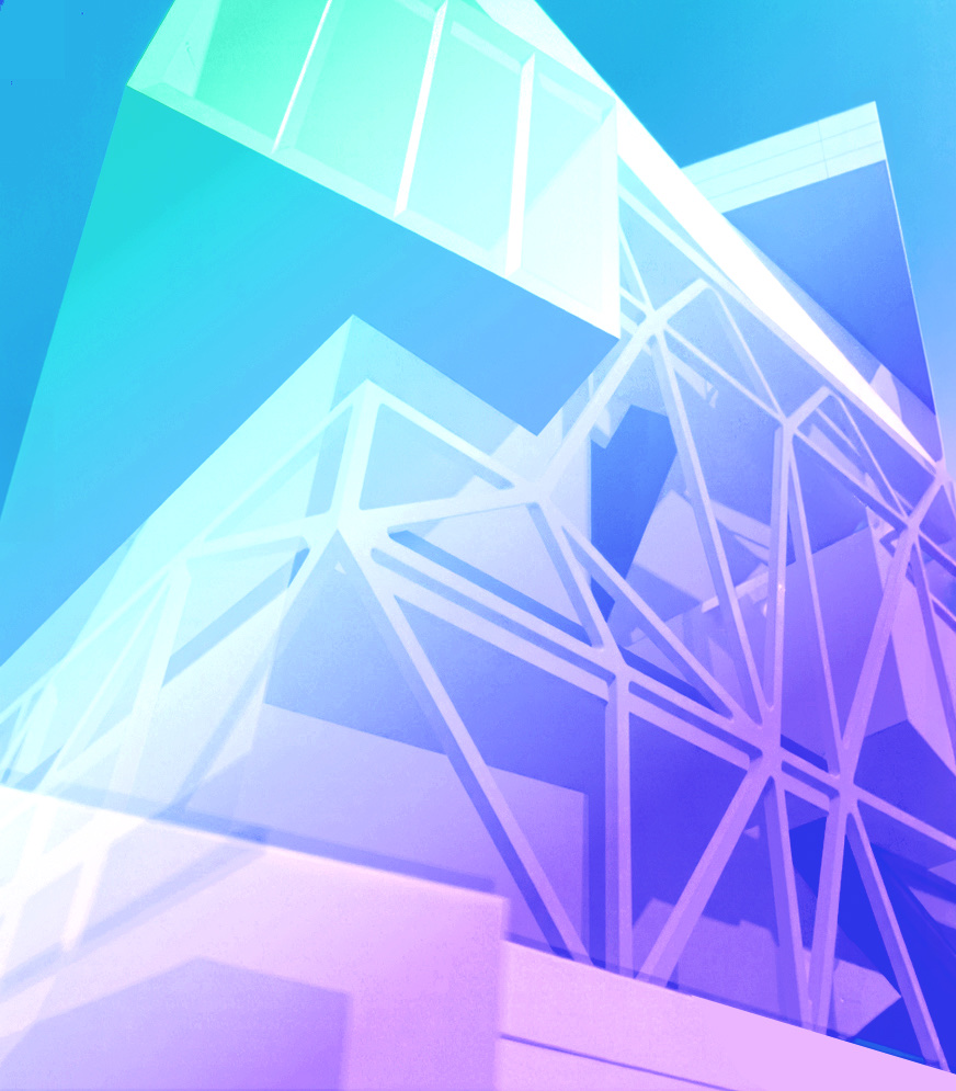 DMINTI Metaverse colorful portal atrium with immersive art spaces