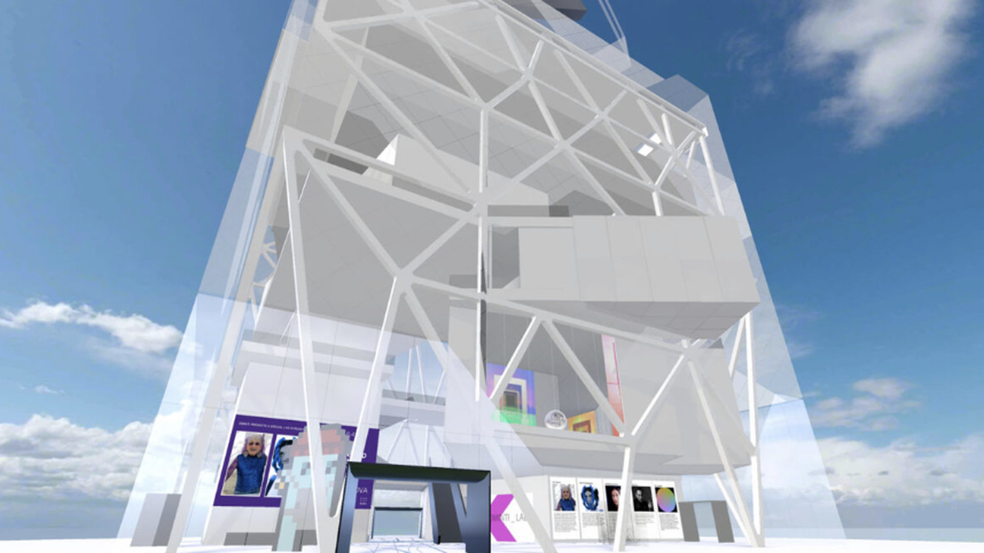 DMINTI Metaverse tower exterior view