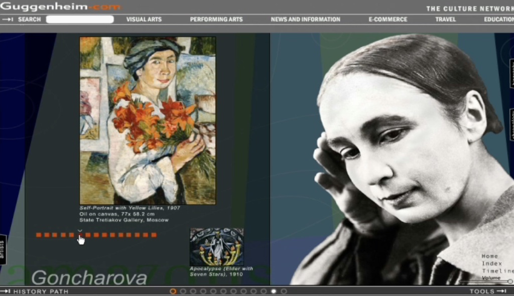 Natalia Goncharova collection from the State Hermitage Museum — paintings and a portrait of the artist with curatorial information