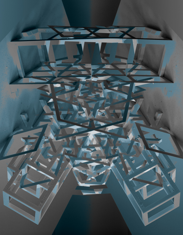 Hyperfine Splitting 008 — fragmented geometries and superimposed planes