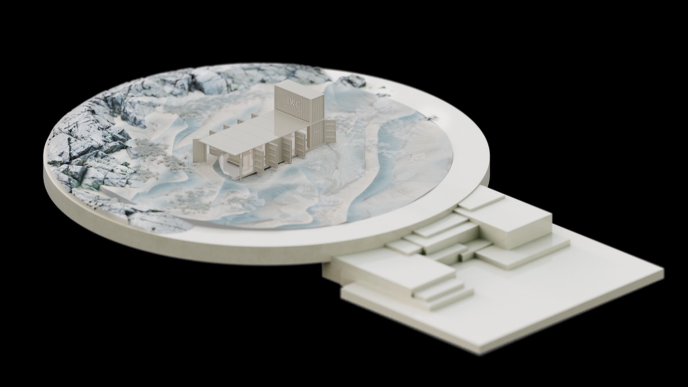 IWC Lake Tahoe world with frozen landscape