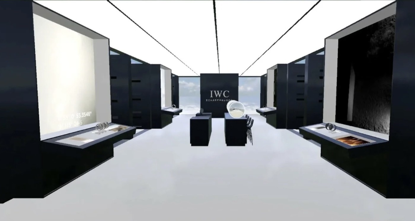 Main gallery interior with illuminated watch displays