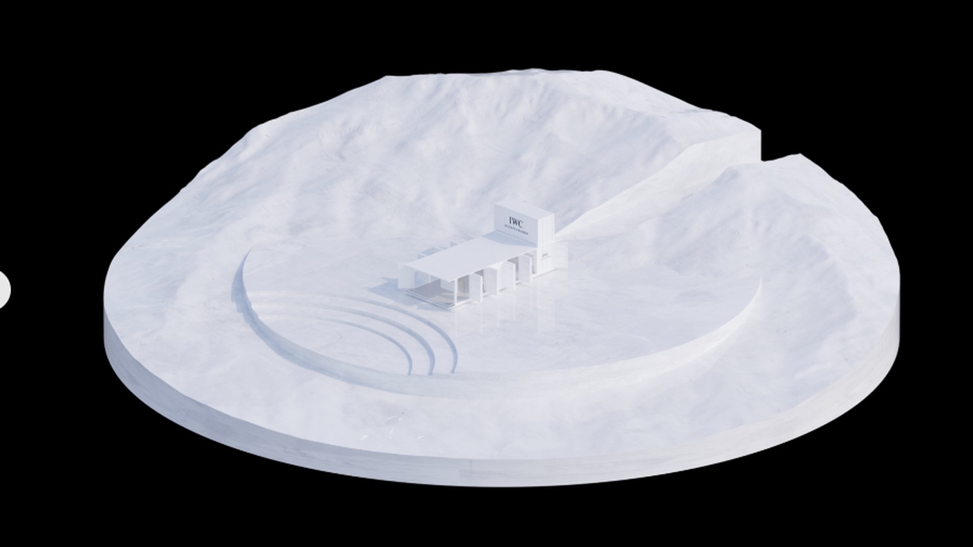 IWC Mojave Desert landscape world with booth