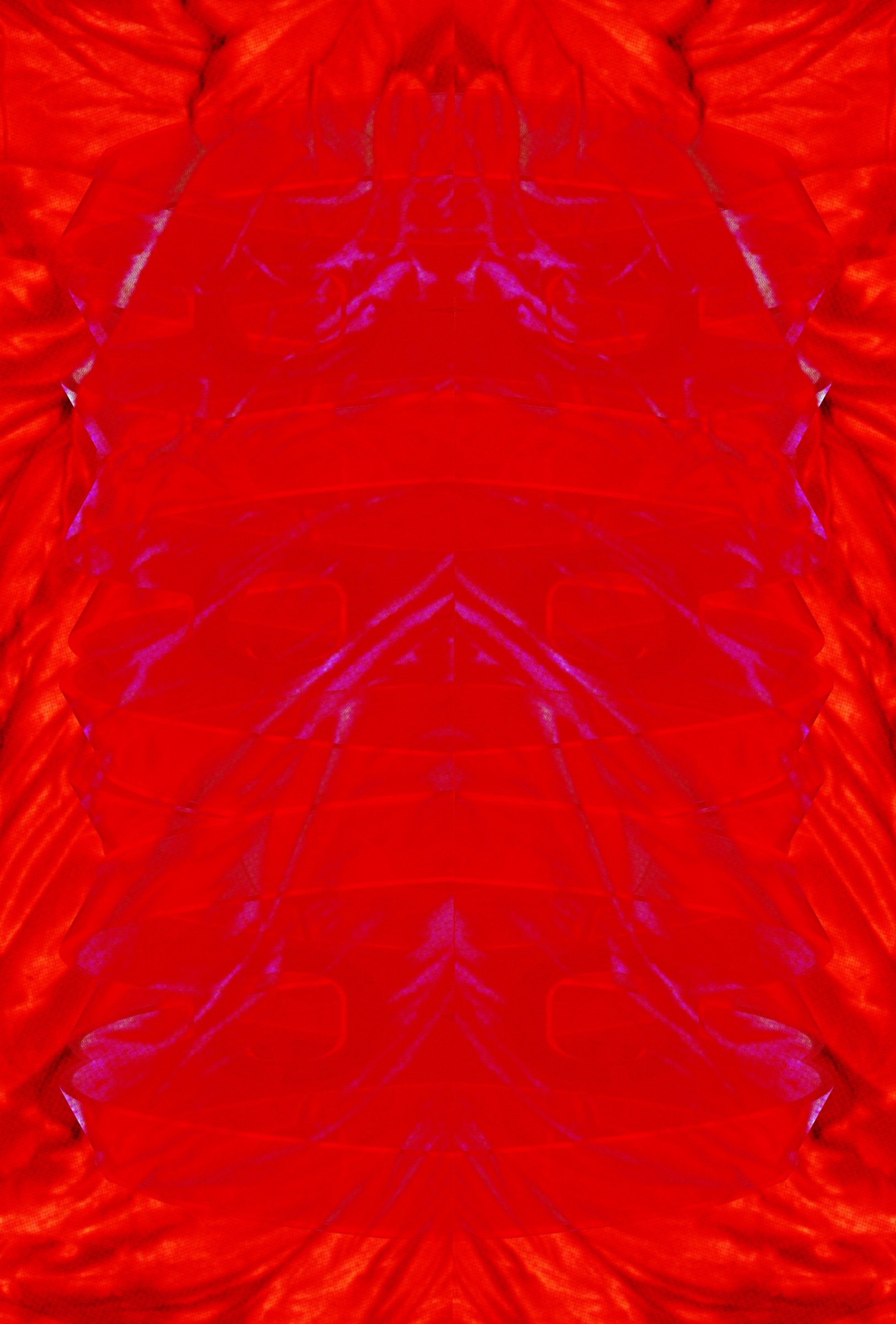 Miele Suite drawing — architectural digital print with flowing curvilinear forms and luminous spatial volumes