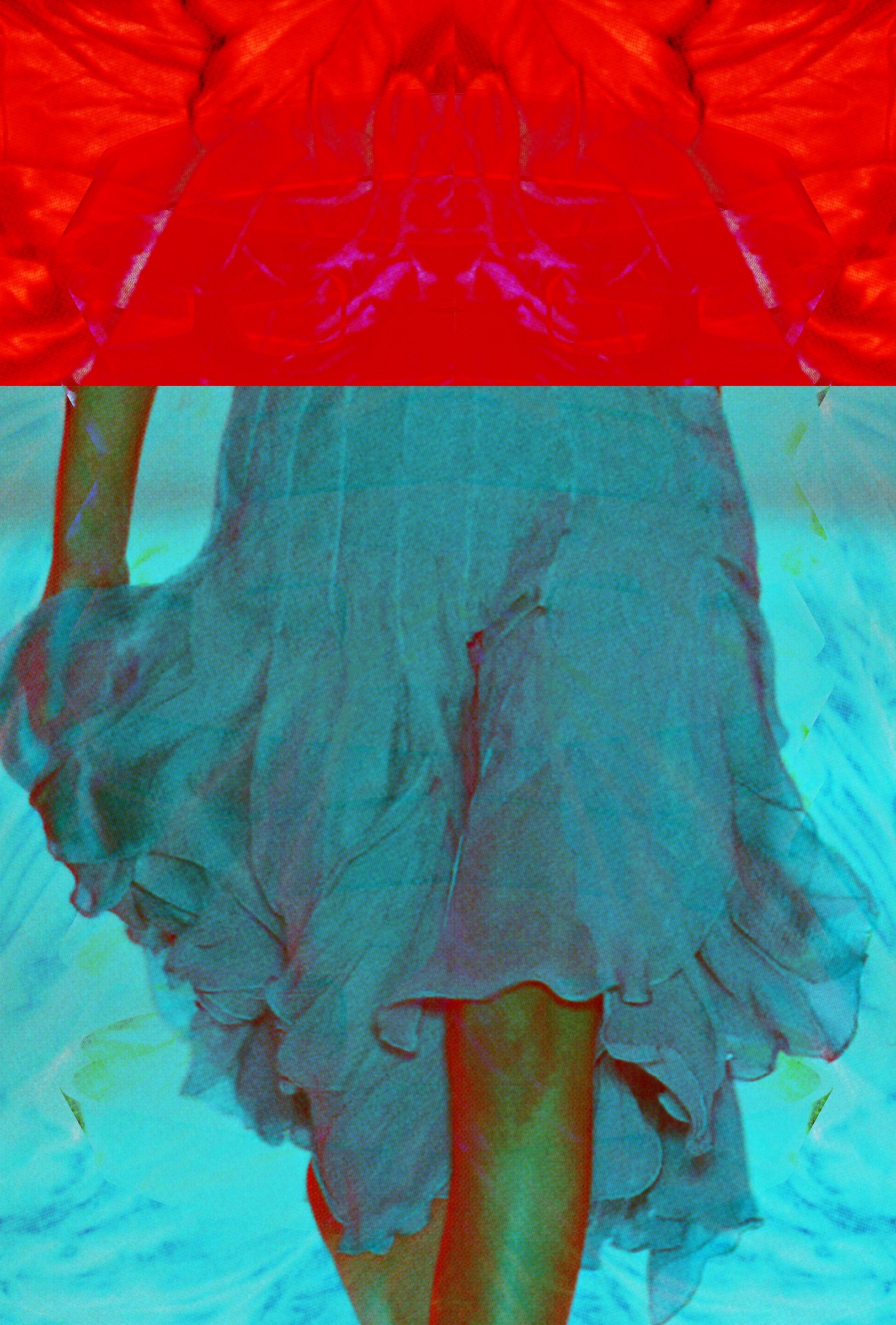 Miele Suite drawing — translucent layered composition showing spatial depth and curvilinear geometry