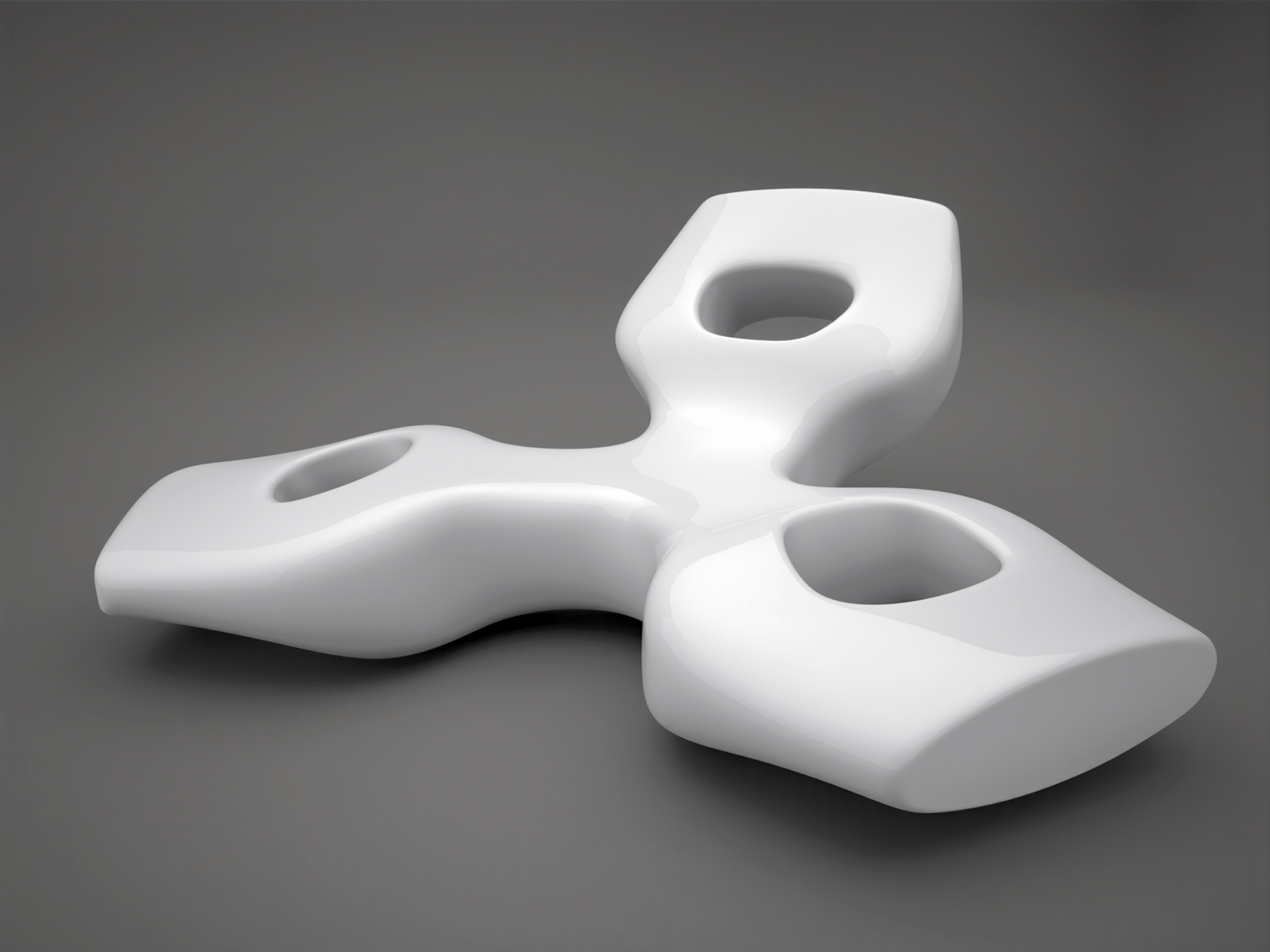 M_Scape sculpture — biomorphic landscape form suggesting topographic and bodily readings