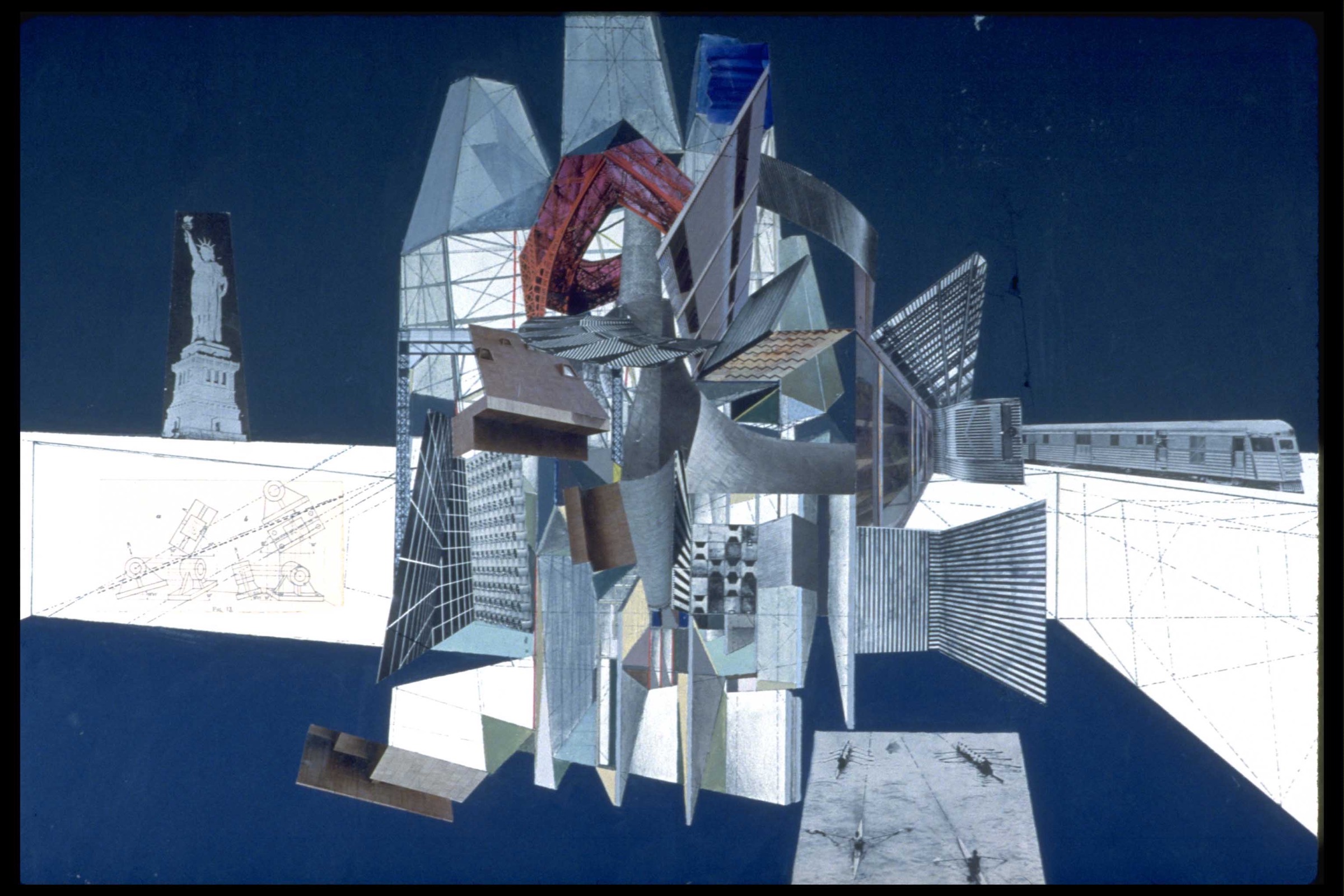 Paris Optigraph — abstract photographic-digital composition with blurred motion and luminous color fields layered over Parisian urban fragments