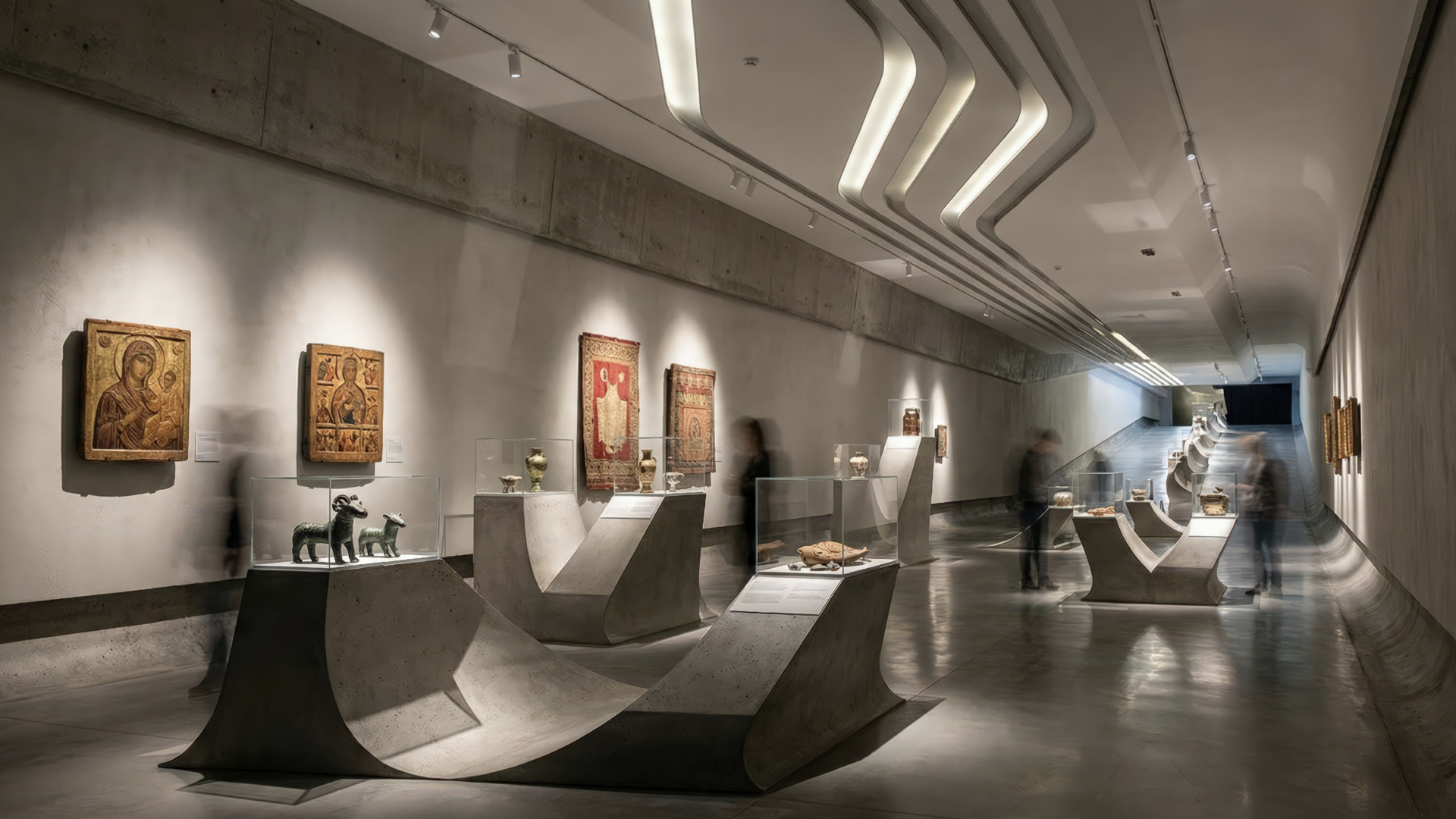 Perm Museum — view from the riverfront showing the building's monumental scale