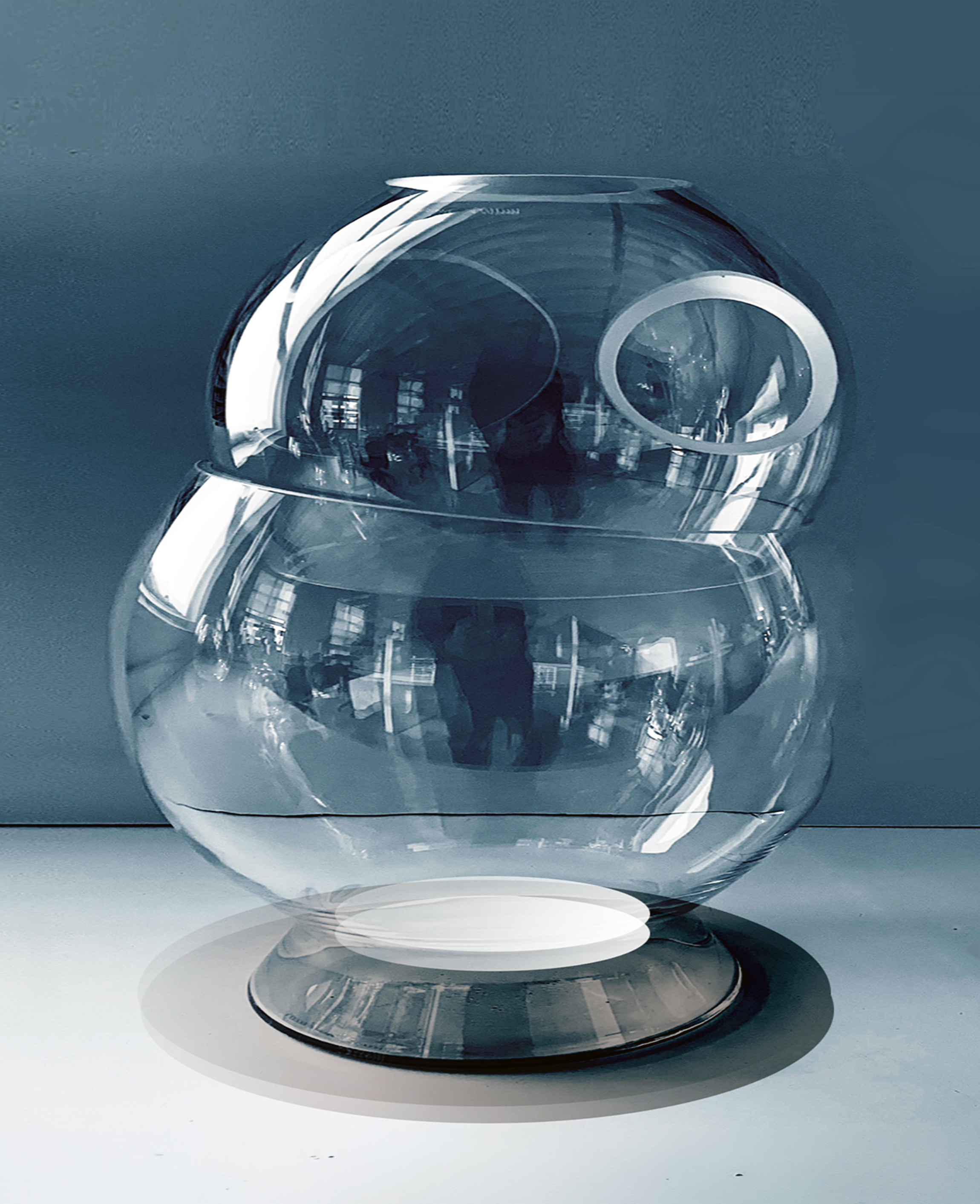 Luminosita glass light sculpture by Asymptote for Venini — hand-blown Murano glass
