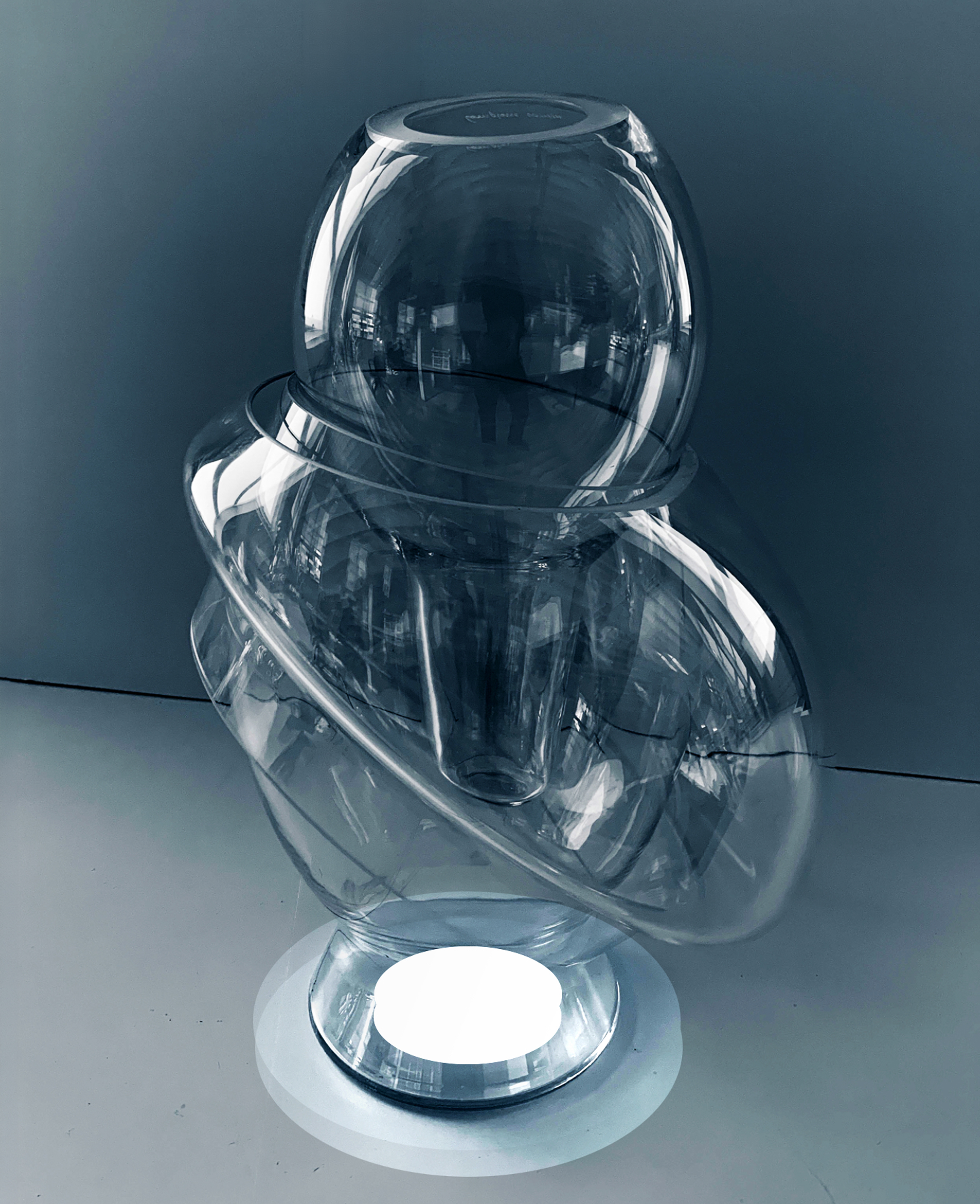 Luminosita collection — hand-blown Murano glass light sculpture by Asymptote for Venini