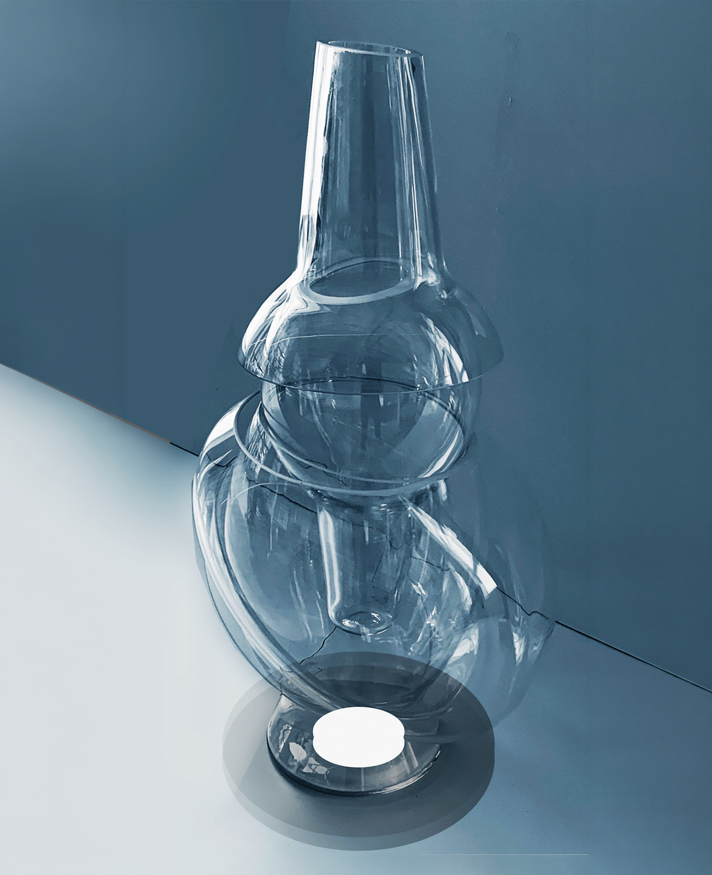Luminosita collection — hand-blown Murano glass light sculpture by Asymptote for Venini