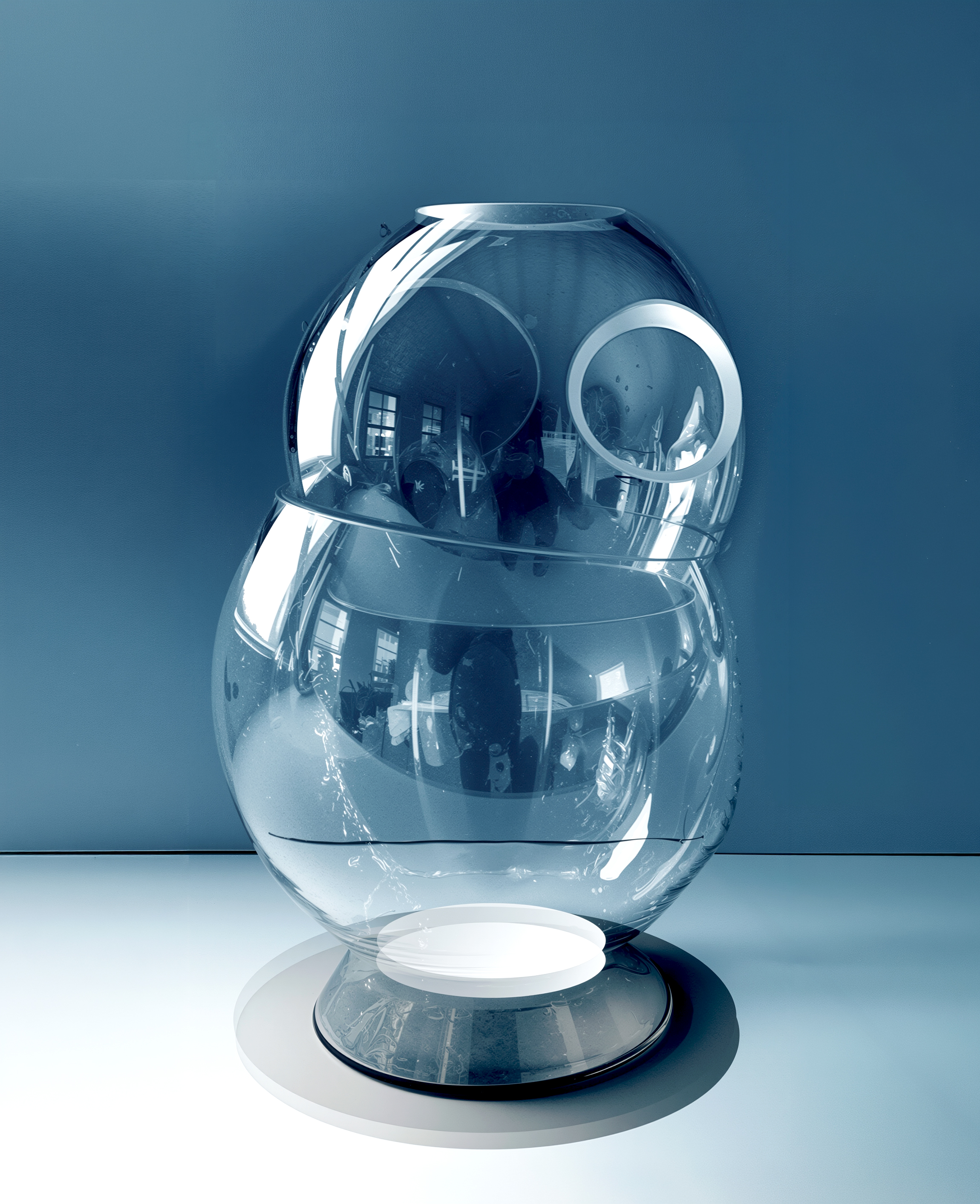 Luminosita collection — hand-blown Murano glass light sculpture by Asymptote for Venini